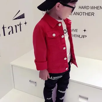 

Cute Baby Clothes 0-2T Spring Winter Casual Fashion Baby Solid Color Long Sleeve Jacket Kids Denim Outerwear