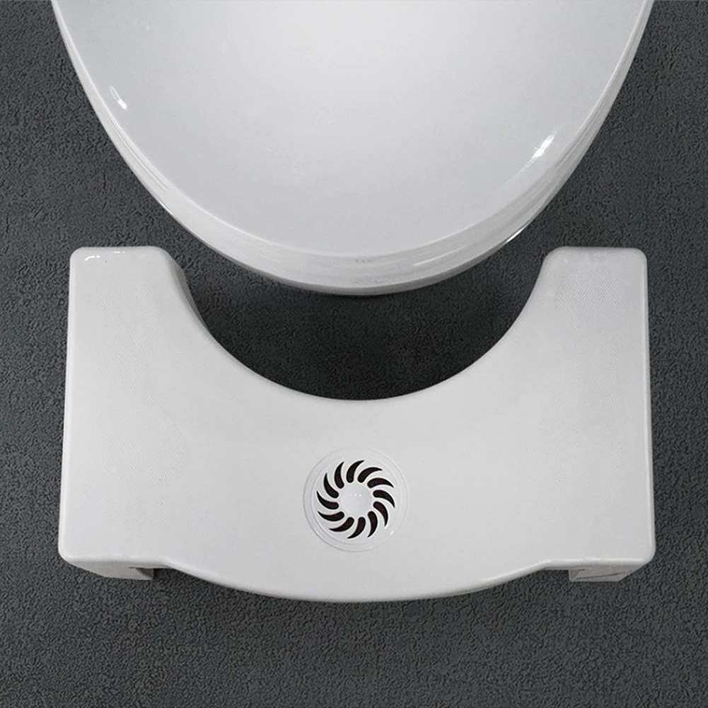 Foldable Plastic Footstool Bathroom Anti Constipation For Kids Squatting Stool Toilet(no Air Freshener