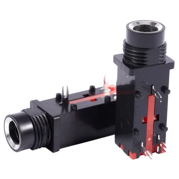 

New Audio 6.35mm 1/4 Inch 3Pin Mono Jack Panel Mount PCB Connectors 10 Pcs