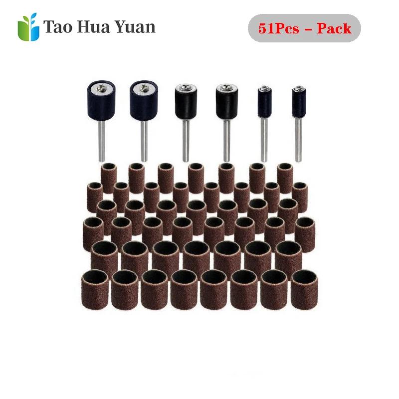 Hot 51pcs Rotary Tool Accessories for Dremel Mini Drill Bit Set Abrasive Tool Grinding Sanding Polishing Cutting Tool Set AA
