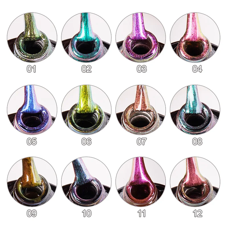5D Cat Eye Magnetic Nail Gel 7.3ML Gel Polish Soak Off LED UV Gel Lacquers Strong Effect Varnish Black Base Need Nails Art Tools