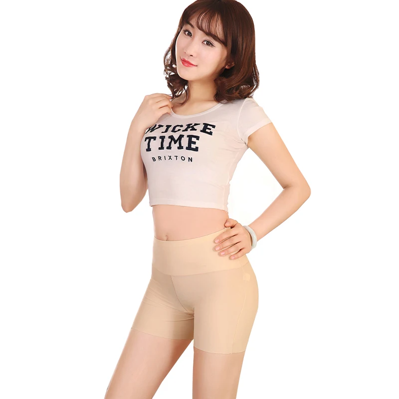 New High Waist Women Safety Shorts Pants Seamless Nylon Panties Seamless Anti Emptied Boyshorts Pants Girls Slimming Underwear