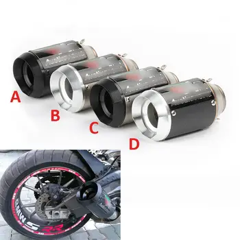 

Motorcycle Racing Exhaust Pipe Muffler Escape Tip Universal Pipe Slip On 38-51mm High Quality Stainless Steel Welding Connector
