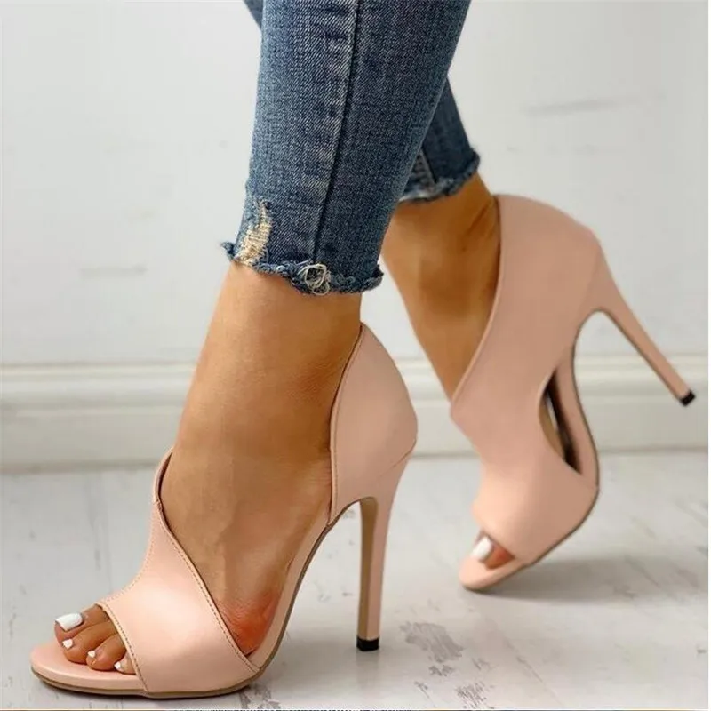 

Hot Women Pump Sol Fashion Spell Color High Heels Single Shoes Female Spring Summer Patent Leather Wedding Party Woman Gladiator