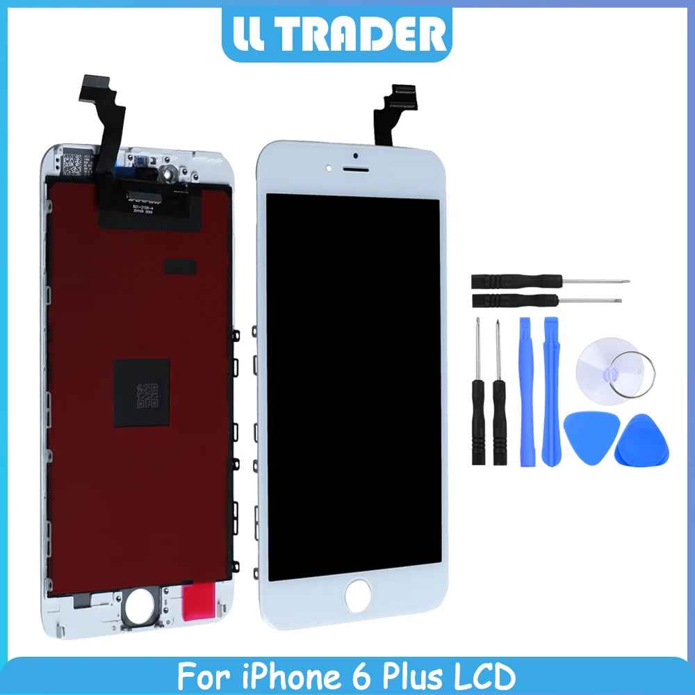 Display Assembly LCD For iPhone6 Plus 6 Touch Screen Black/White iphone Replacement Digitizer+Tools | Мобильные телефоны и
