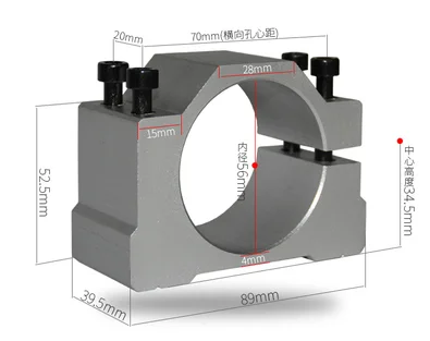 cnc 55mm Spindle Motor Bracket 400 500W Aluminum Mold Diameter Mounting Clamp With 4 Screws For Engraver Milling Machine | Обустройство