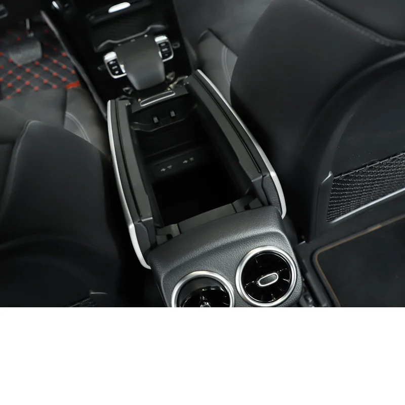 Lsrtw2017 для Mercedes Benz A Class A180 A200 автомобильный центральный подлокотник декоративные внутренние аксессуары для формовки