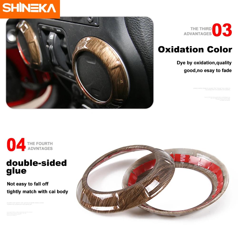 SHINEKA накладки на интерьер для Jeep Wrangler JK 2011- 4 двери 18 шт. наклейки для интерьера комплект для Jeep Wrangler JK