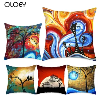 

Leaf Pattern Cushion Cover, Square Polyester Cushion Cover, Bedroom Cushion Cover, Decorative Cushion Cover, Size 45 * 45cm ..