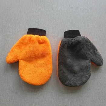 

1Pc New Coral Fleece Velvet Plush Short Wool Mitt Wash Car Mitten Washing Brush Cleaning Glove Tools Cloth