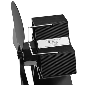 

Hot 4 Blades Home Fireplace Stove Fan Efficient Heat Powered Distribution for Wood Stoves