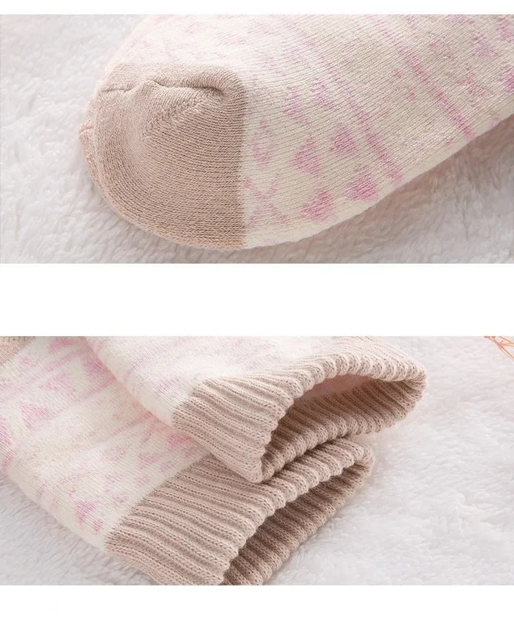 Jeseca, женские зимние плотные теплые рождественские носки, милые японские носки для девочек с героями мультфильмов Kawaii, Женские винтажные уличные носки в стиле Харадзюку