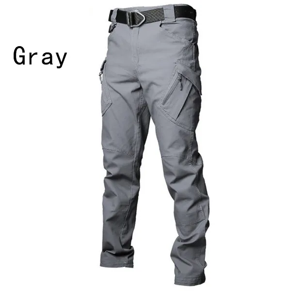 GREY Мужские Съемные быстросохнущие штаны, съемные брюки, дышащий Ультра светильник, переключение между короткими и длинными брюками - Цвет: GREY
