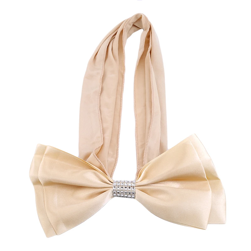 10pcs/pack Banquet Seat Decoration Sashes Decoration Accessory For Wedding Chair Sashes Cute Adjustable Bow Tie Ribbon Bands