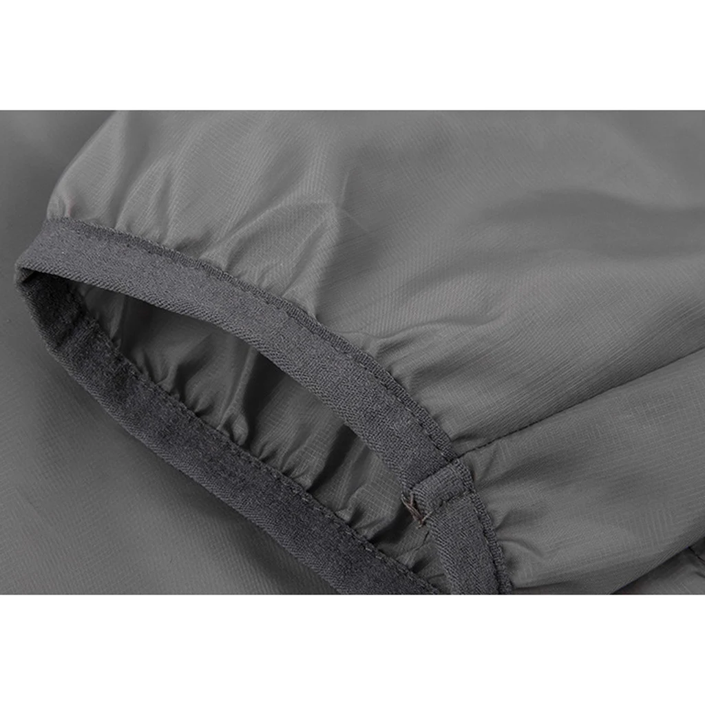 UV Protection Cycling Rain Skin Coat Jacket Windproof Raincoat Jersey Sportswear Grey for Hiking Camping Outdoor Activities