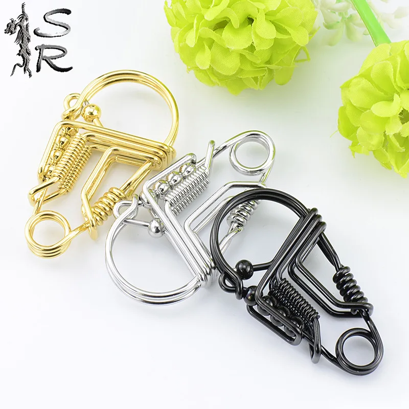 

Online Celebrity Hot Selling Creative Gifts 304 Stainless Steel DIY Bird Keychain Entirely Handmade Men's Automobile Hanging Orn
