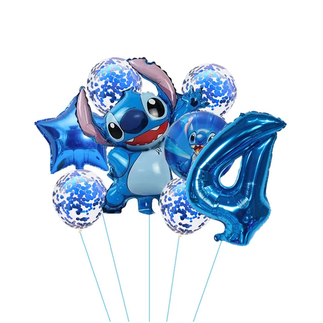 1 ensemble de ballons Disney Lilo & Stitch pour anniversaire, décorations à  thème pour fête prénatale garçon fille, jouets cadeaux pour enfants -  AliExpress