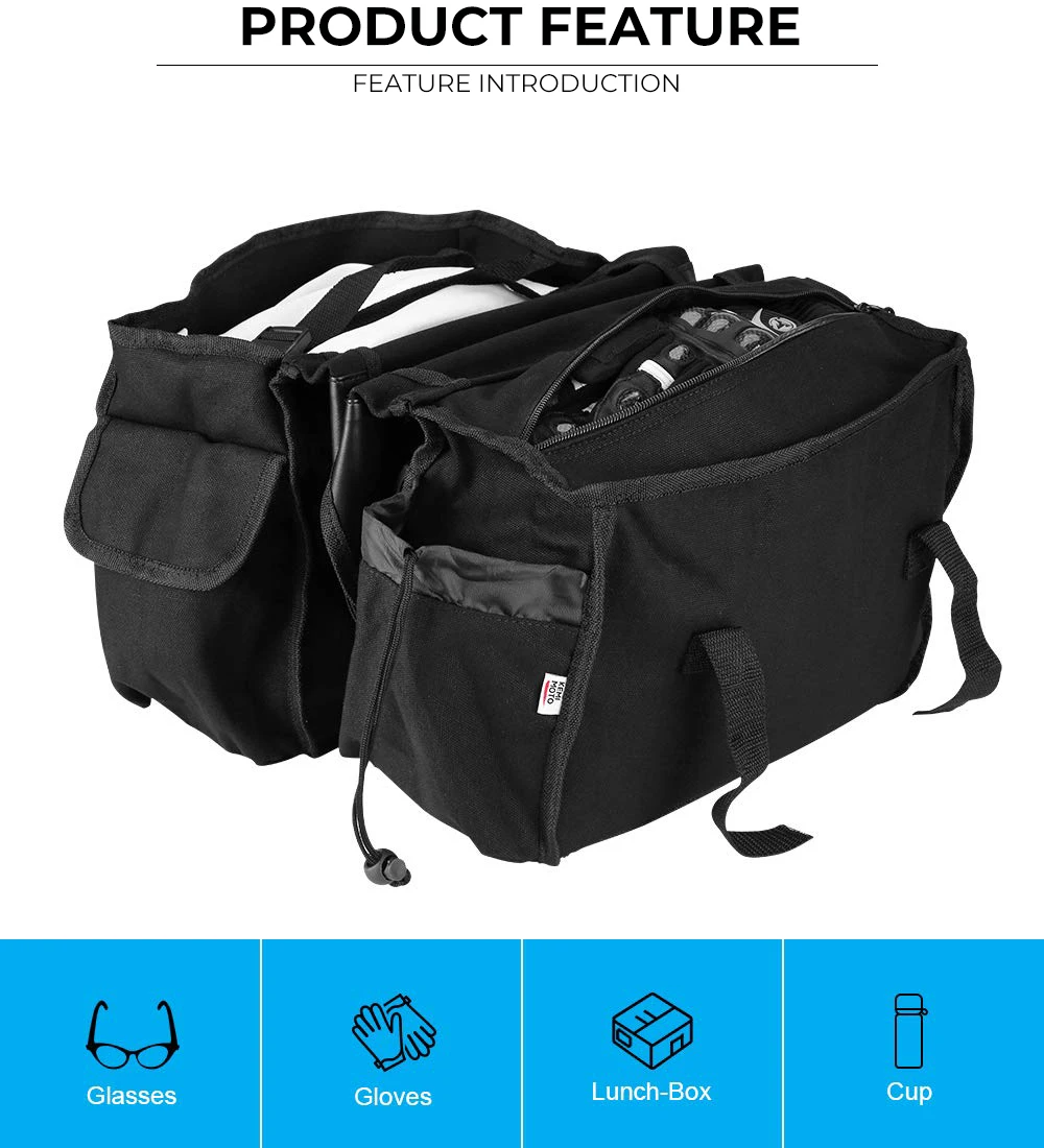 Черная мотоциклетная сумка 600D oxford Saddlebags Equine Back Pack Холщовая Сумка для Touring Sportster XL883