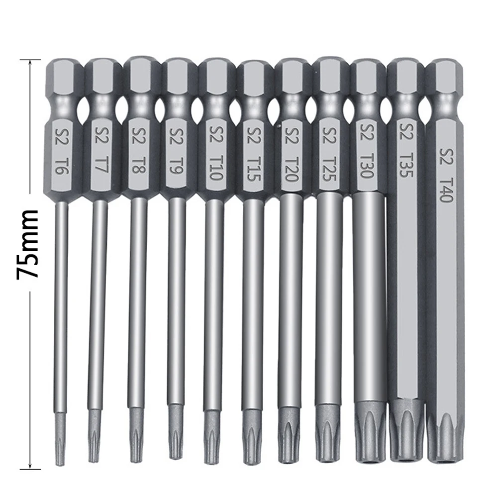 Домашний S2 стальной прочный сменный шестигранный Torx практичный набор отверток набор аппаратных средств портативный инструмент Магнитный аксессуар Rustproof