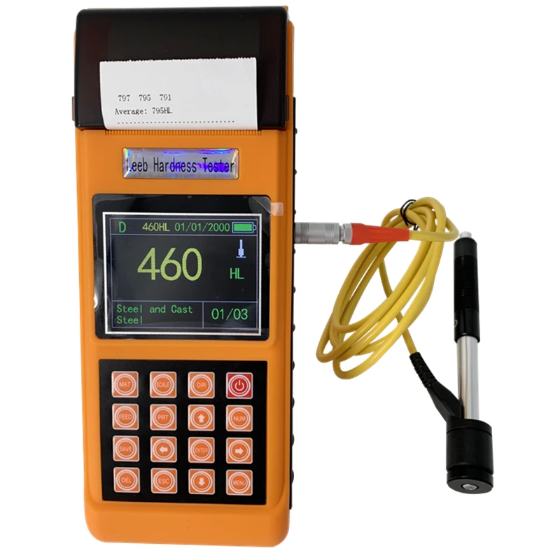 NDT Non destructive Tester Portable Metal Hardness Tester With Printer Digital Screen Leeb