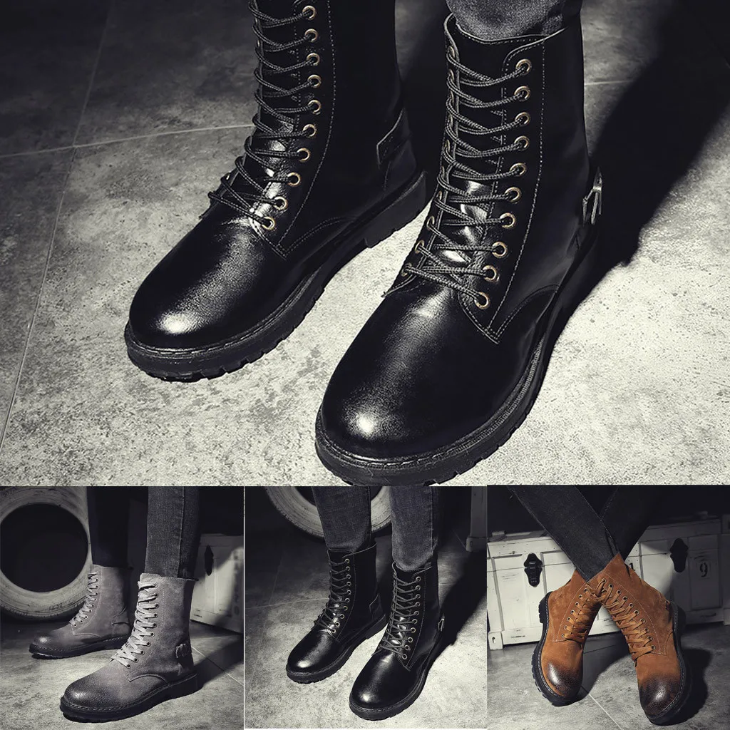 Мужские армейские ботинки г. Уличная модная парусиновая обувь с высоким берцем мужская повседневная обувь ботильоны черные ботинки челси Zapatos De Hom# g3