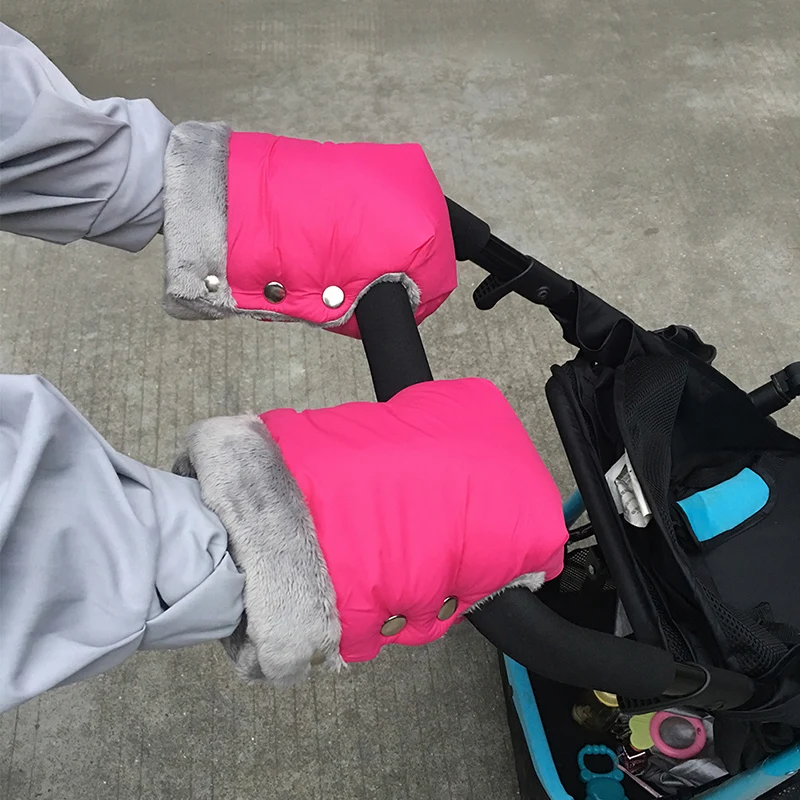 Baby Stroller Gloves Winter Pram Hand Muff Waterproof Pram Accessory Mitten Baby Buggy Clutch Cart Thick Gloves best Baby Strollers