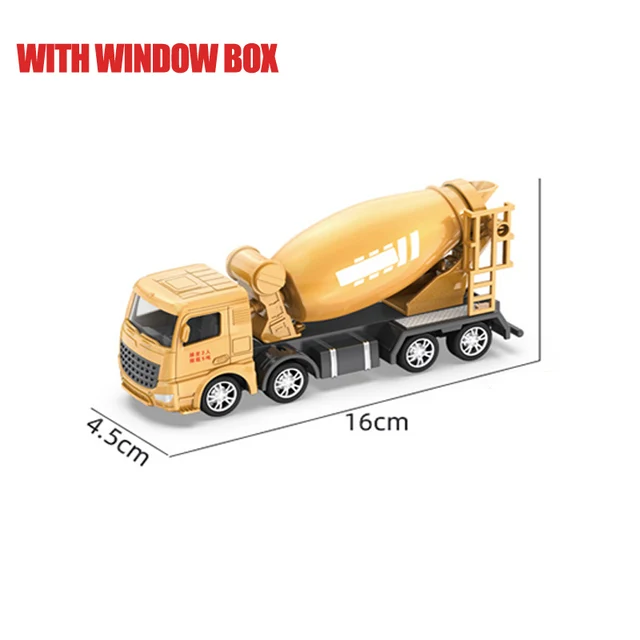 Classic Bulldozer Crane Excavator Trucks Vehicles Juguetes Carros Boy Alloy Engineering Truck Cars Toys for Kids Boys Xmas Gifts Mixer Truck