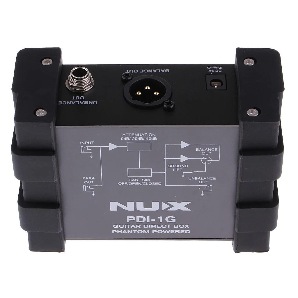 NUX PDI-1G Guitar Driect Phantom power Box для бас-гитары