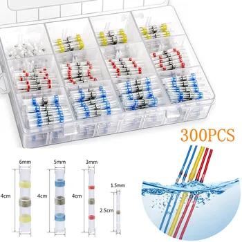

100/400 Waterproof Solder Seal Wire Connectors Heat Shrink Butt Connectors Solder Connector Kit Automotive Marine Insulated
