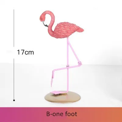 Вечерние украшения с изображением фламинго для дня рождения, вечерние Принадлежности для бара «сделай сам», вечерние принадлежности для девушек в тропическом стиле - Цвет: B one foot