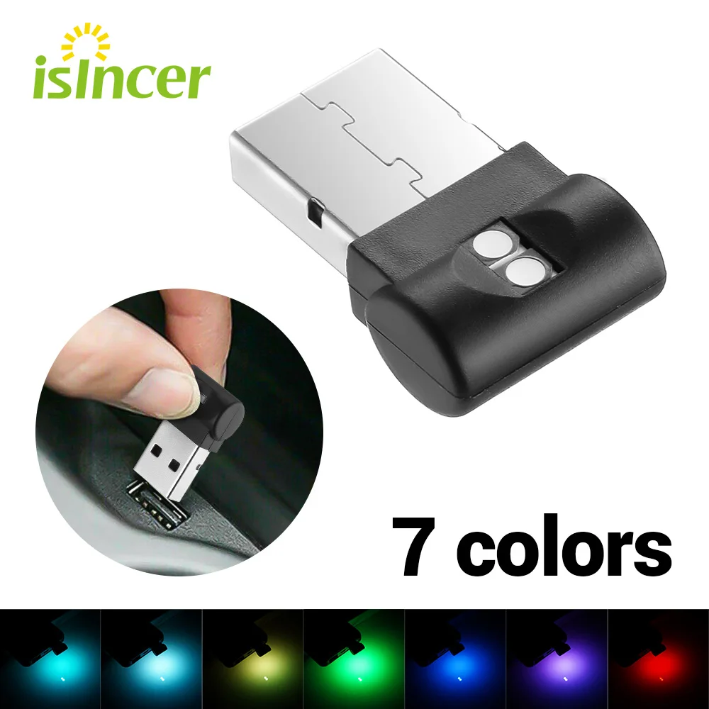 Миниатюсветильник ная светодиодная подсветильник ка для салона автомобиля 7