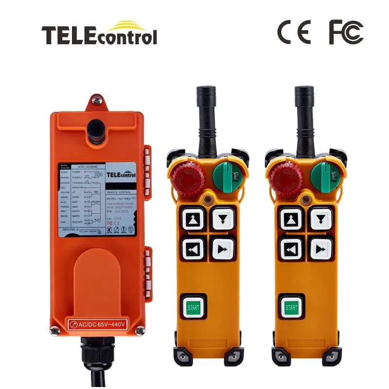 

Industrial Remote Controll F21-4D Switches Hoist Crane Controller Lift Crane remote 2 transmitters 1 receiver