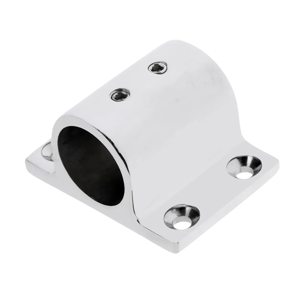 3pcs Marine Boat Hand Rail Fitting 90 Degree Rectangle Stanchion Base for 1inch Tube