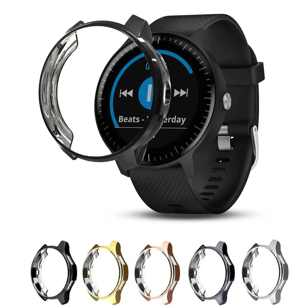 

Silicon Rubber Sleeve Cover Protective Case for Garmin Vivoactive 3 Watch Cases for Garmin Vivoactive3 Music Shell Pouch Coque