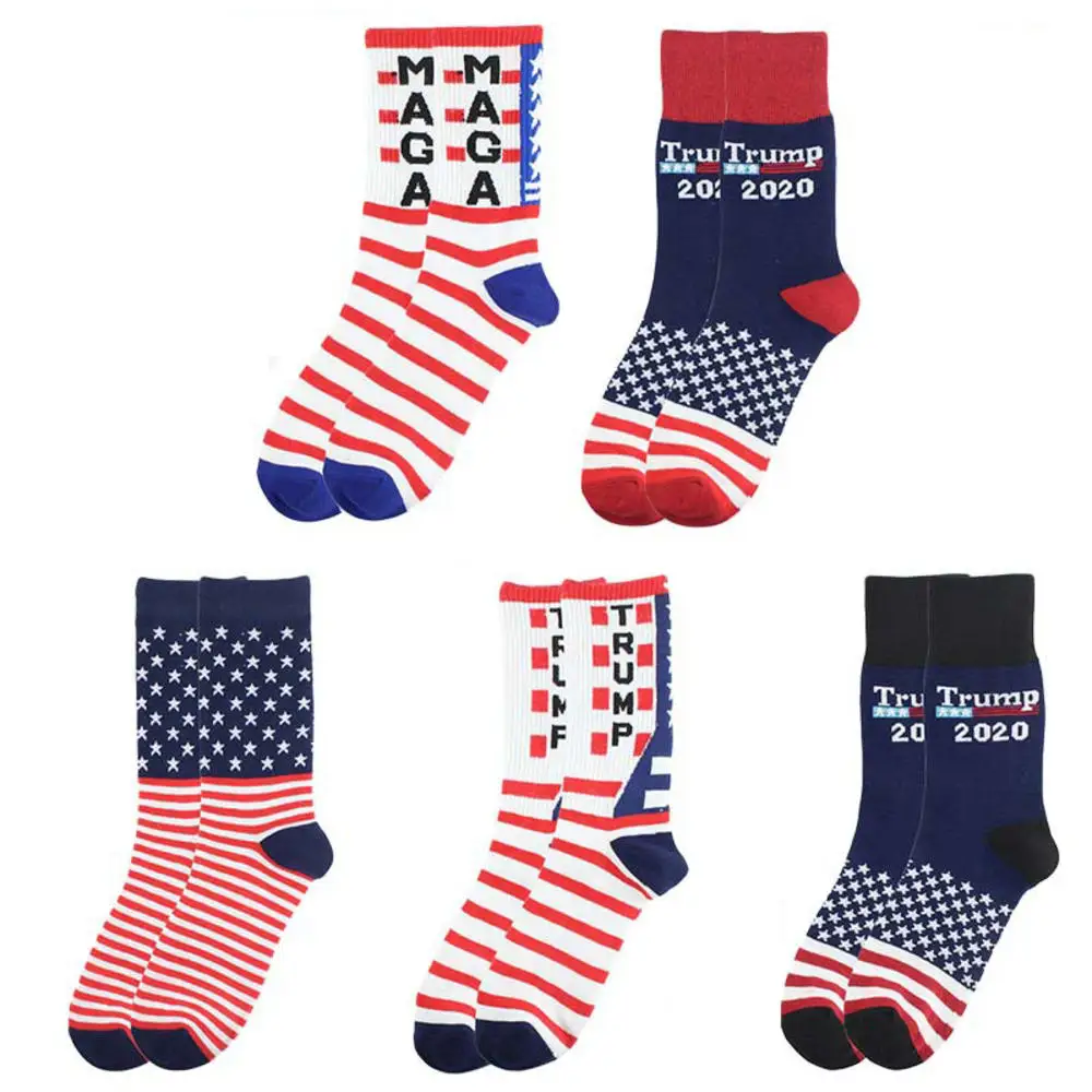 

Men Socks Novelty Cool America National Flag Stars Stripes Socks Creative Christmas Gift Socks for Spring Autumn Winter