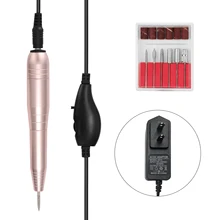 Электрическая дрель для ногтей, пилка для ногтей, электрическая дрель для ногтей, портативная ручка для дизайна ногтей, электрический набор для маникюра и педикюра