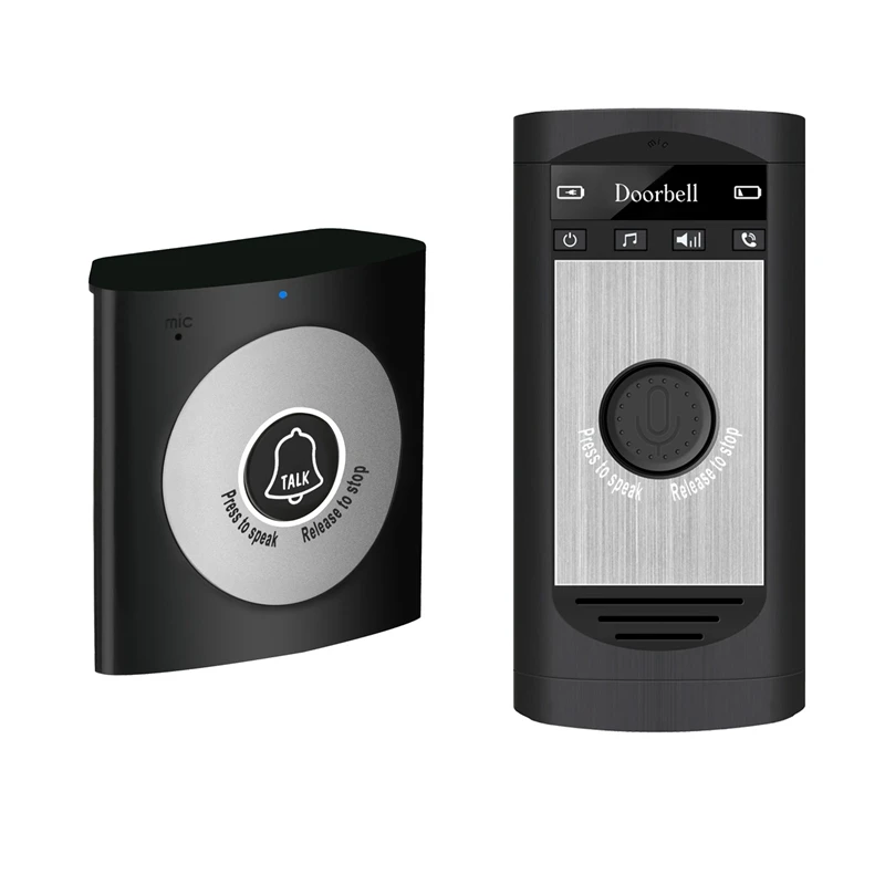 

2.4G Wireless Intercom Doorbell Home Wireless Voice Intercom Doorbell Waterproof Wireless Intercom Doorbell Support Two-Way Inte
