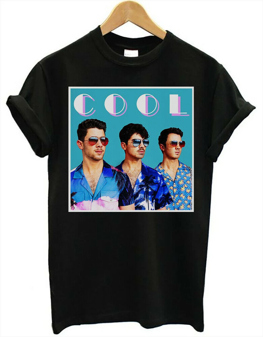 Jonas Brothers Cool черная футболка подарок для мужчин и женщин модная Классическая |