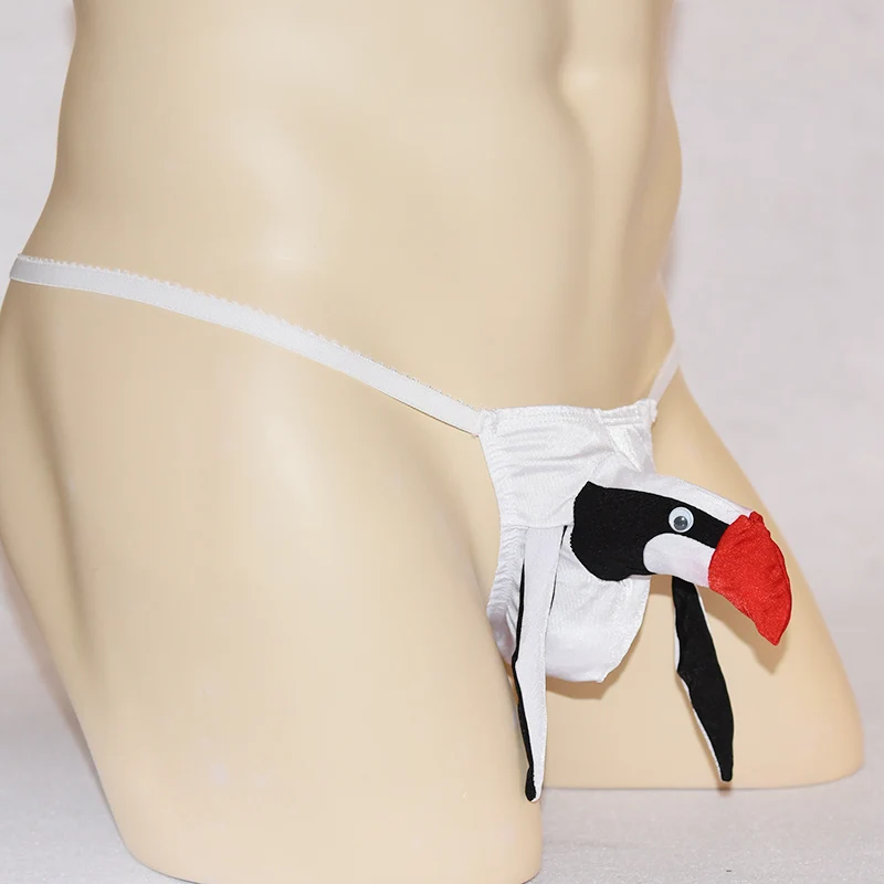 10 colors sexy man animal underwear funny bird gay G string penis Mou Wen sexy underwear cartoon thong novel role play