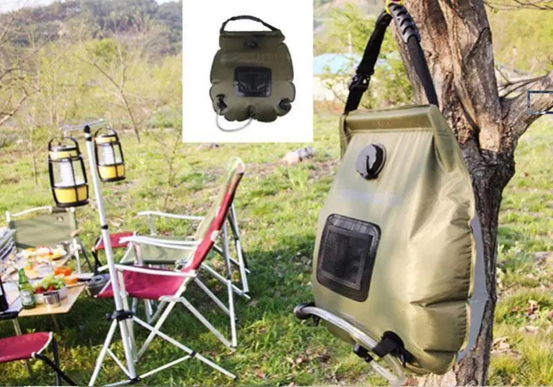 20L портативная солнечная сумка для купания уличный душ для кемпинга воды Пешие прогулки путешествия