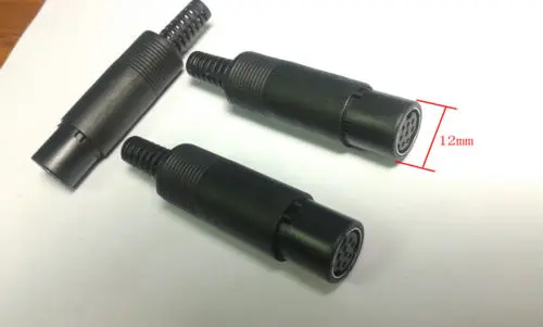 

100PCS DIN Mini 8Pin Female Inline Cable Socket Handle Soldering connectors New