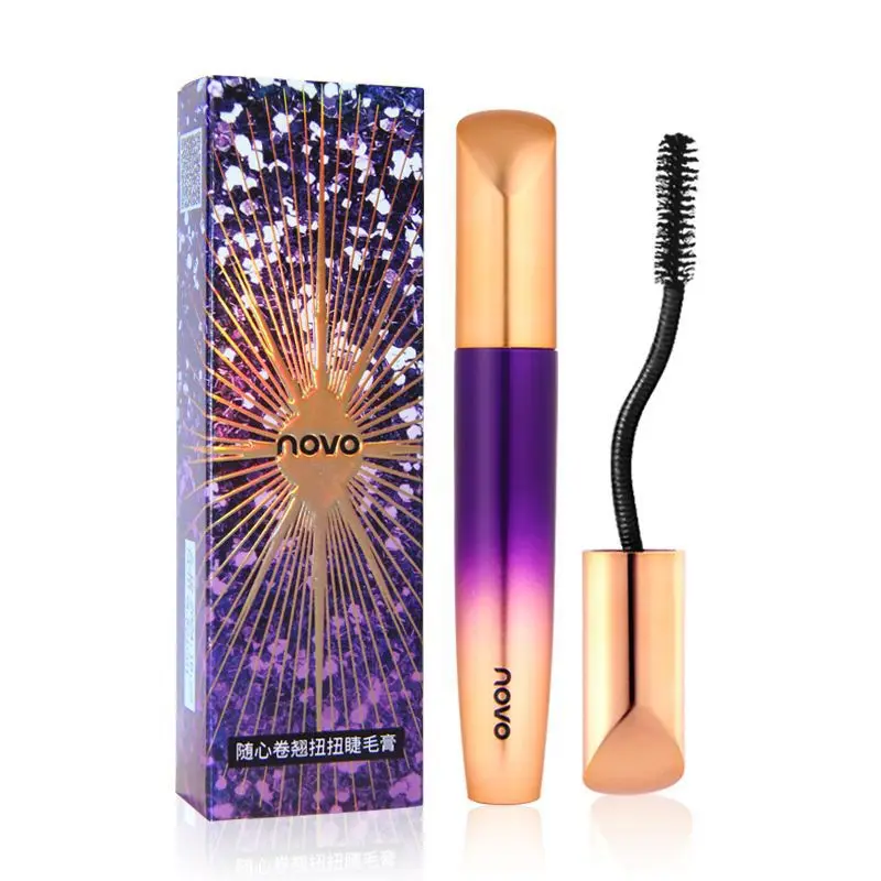 NOVO brand 360 degree Curl Mascara natural thickening curling three effect together waterproof lasting no dizzy dyed beauty |