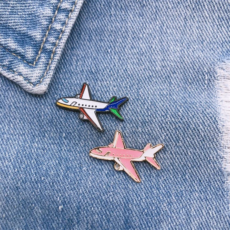 Air Plane Brooches Enamel Lapel Pins jewelry gift for Couple enamel pins pin brooches clothing brooch enamel brooches art brooches acrylic brooches metal brooches