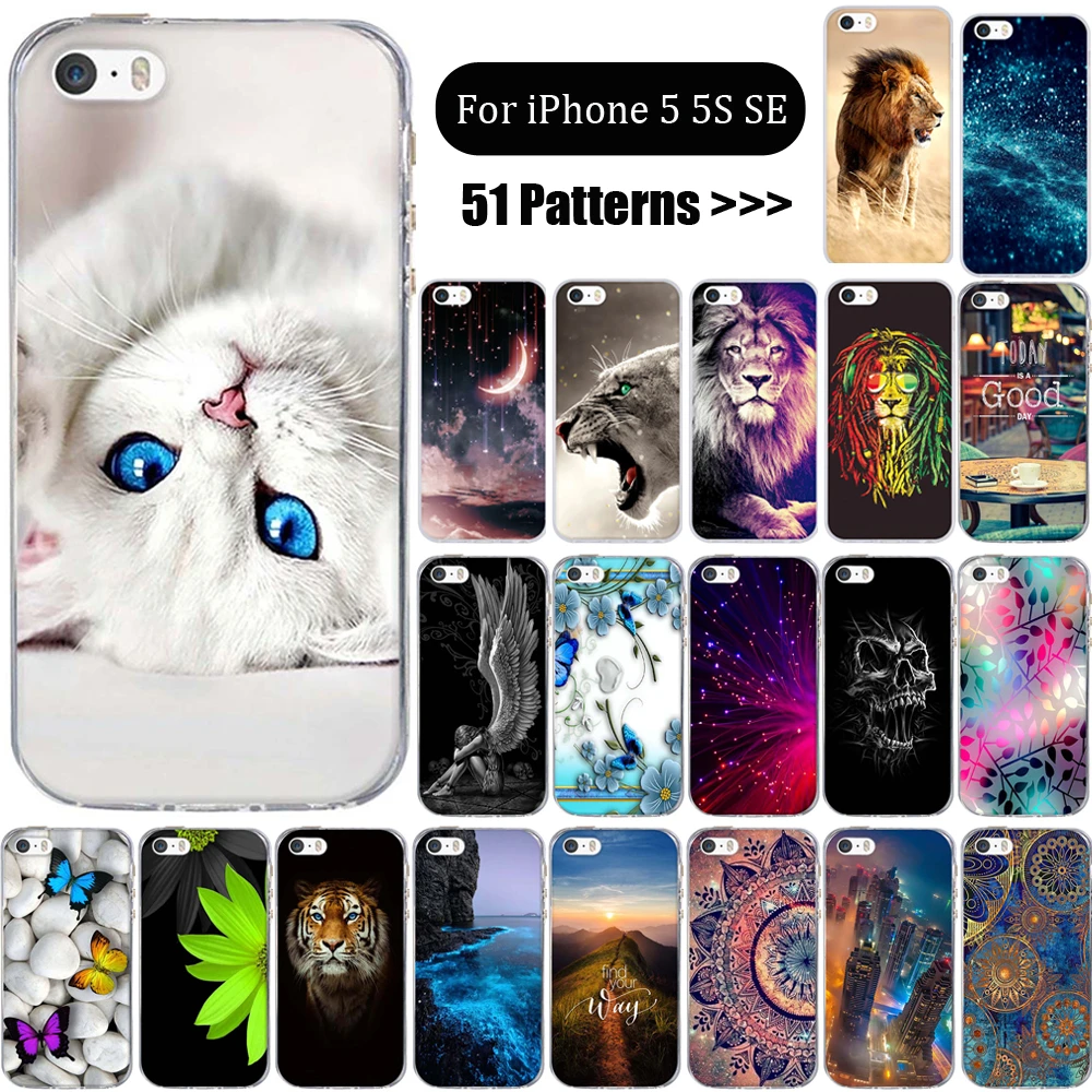 Cover For Iphone 5 5s Se Case For Iphone 5s Case Silicone Cute Case For Iphone Se Cover Iphone 5 S Bag Ultra Thin - Mobile Phone Cases & Covers - AliExpress