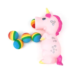 Balle de tir à pression licorne de dessin animé, jouets pour enfants, boule de mousse Pop Out drôle, Gadgets bizarres, autisme tdah, sensoriel, Anti stress 