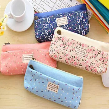 

Best Sale Multifunctional Vintage Flower Oxford Cloth Cosmetic Bag Women Makeup Storage Pouch Bag Purse Pencil Pen Bag Opbergtas