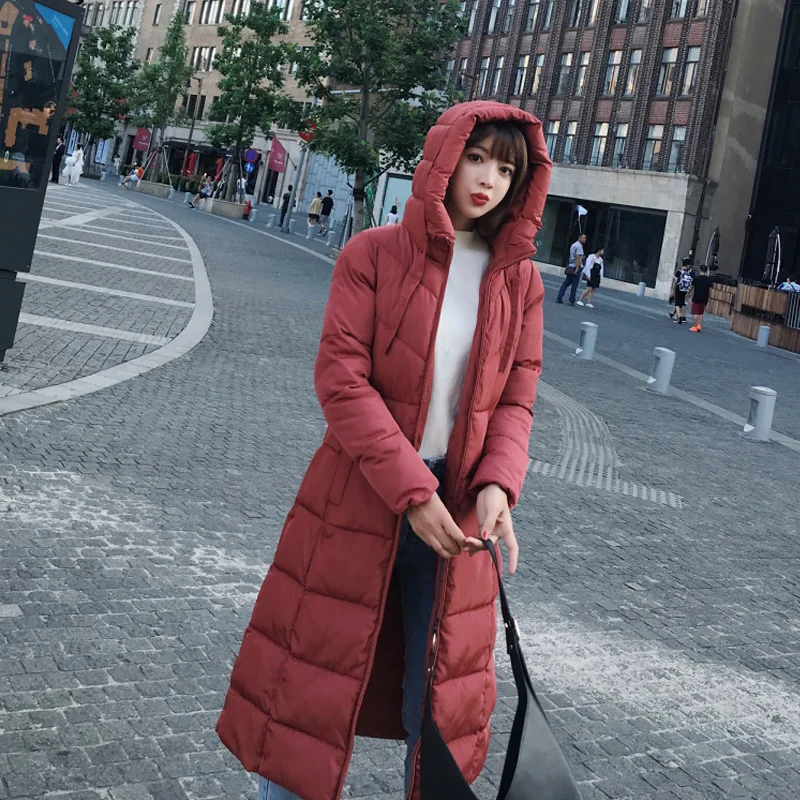 

Western Style Large Size 6XL Cotton-padded Clothes Women's New Style Korean-style Winter Mid-length over-the-Knee Cotton Coat Ho