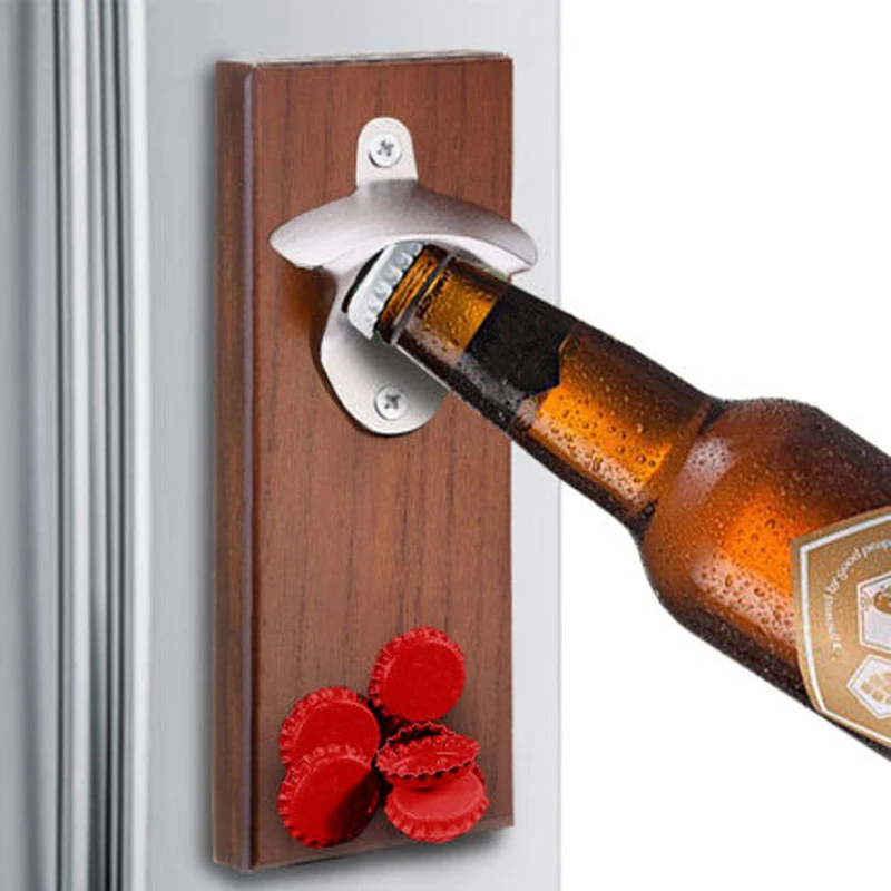 Set Di 2 Apribottiglie In Metallo Con Magnete, Per Frigorifero, Casa, Bar, Regalo (confezione Scatola Di Birra) - 3