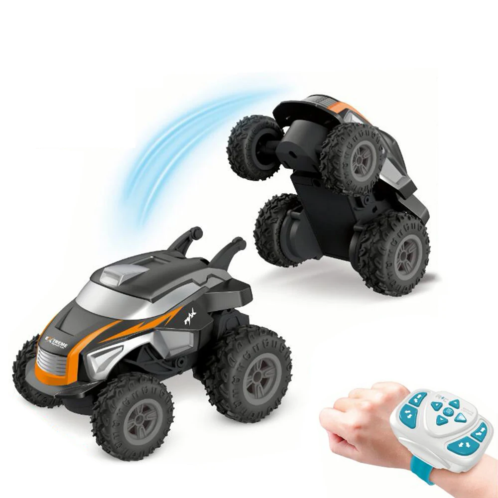 KaKBeir 2 4G Mini RC Taumeln Stunt Auto Uhr беспроводное Сенсорное управление для внедорожных гонок