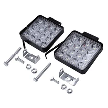 2 предмета в комплекте 48W 6000k светодиодный точечный луч квадратный Подсветка лампы трактор внедорожник Грузовик 4WD 12V 24V